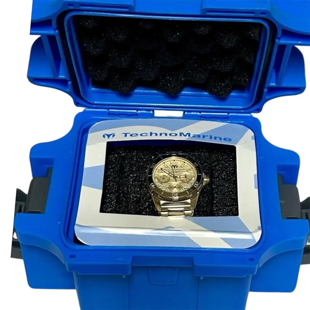 TechnoMarine Seven Seas Women's Watch - 36mm Gold (TM-725049) And Case New